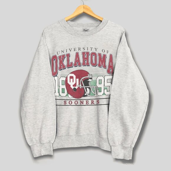University of Oklahoma Sooners Sweatshirt, Oklahoma Sooners Football Shirt Tee - Picture 1 of 2